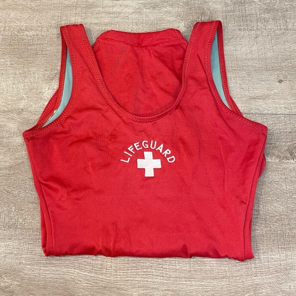 Vintage Official Lifeguard One Piece Bathing Suit - Picture 2 of 11
